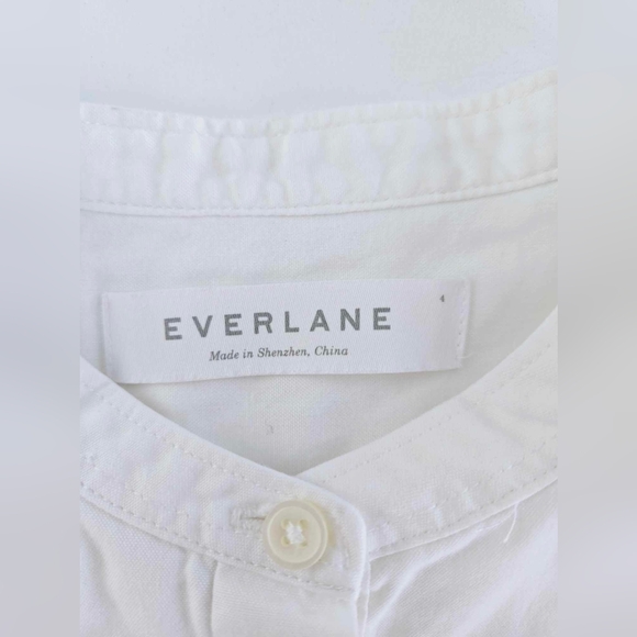Everlane Japanese Oxford Bib Shirt Size 4 - Picture 5 of 16